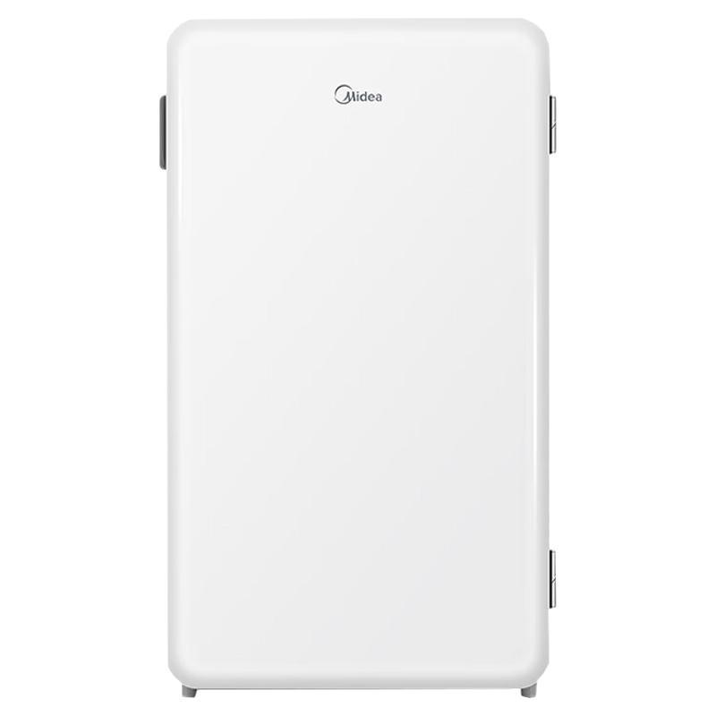 [自营]美的(Midea)93升单门小冰箱租房神器灵巧小型节能安静冷藏家用宿舍办公室冰箱可放美妆可调温BC-93MF