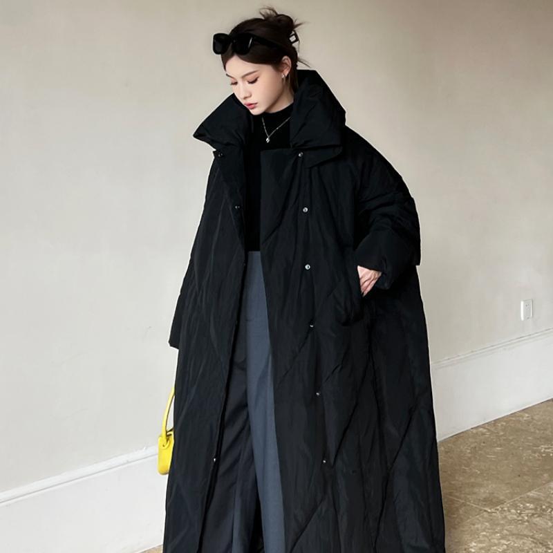 2025年新款大码冬季棉服女中长款韩版宽松大被子棉衣棉袄加厚外套高清大图