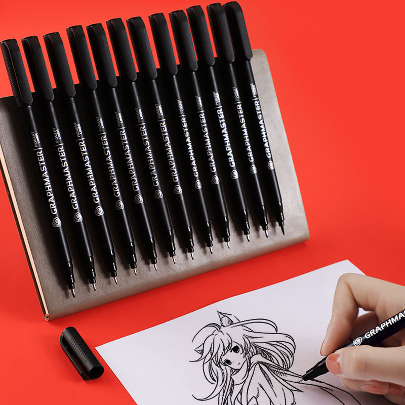 手绘针管笔套装防水勾线笔画笔学生设计笔工程绘图笔漫画