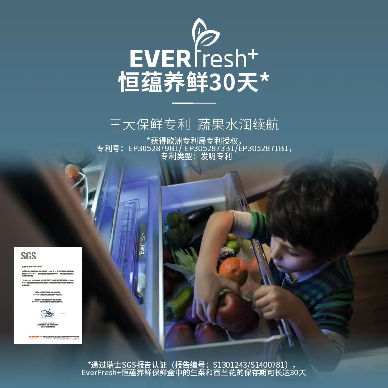 倍科615L大宽门冰箱