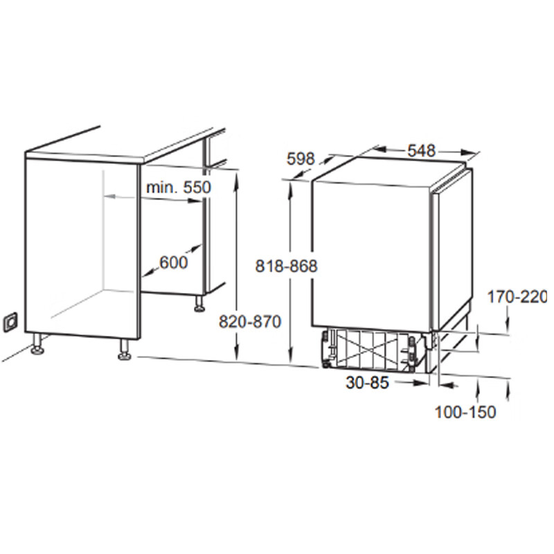 西门子 KU15LADF0C 德国原装进口iQ500嵌入式小冰箱冷藏室自动除霜冷冻不串味商用冷藏展示柜高清大图