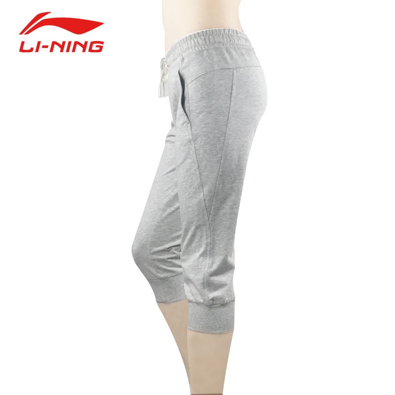 李宁(LI-NING)2016夏季女士轻薄透气时尚运动中裤七分裤GKQL008