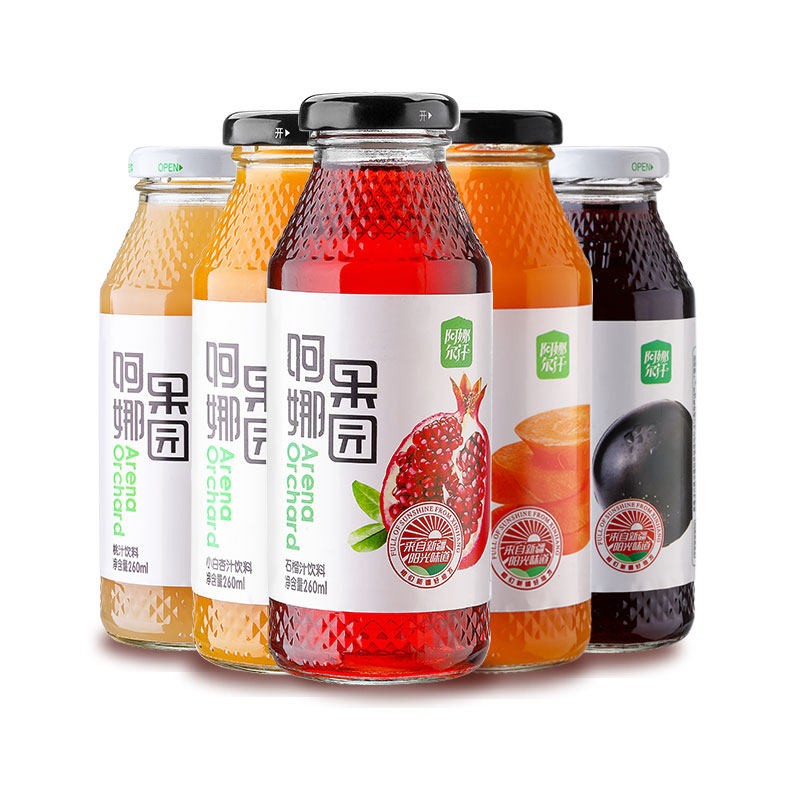 阿娜尔汗 果汁系列桃汁 260ml*10瓶/箱高清大图