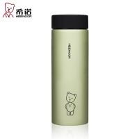 希诺(HEENOOR)上海不锈钢真空杯_小巧可爱女士保温杯泡茶杯_时尚小号水杯子 深蓝色