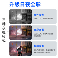 歌姿(GEZI) 智能无线监控摄像头 监控器家用室内室外 wifi网络手机远程监控 1080P超高清全彩夜视