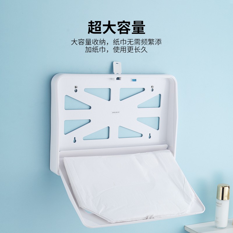 瑞沃(SVAVO)坐垫纸盒家用一次性马桶坐垫纸架马桶套架坐便纸架厕所坐垫纸架 白色单位:个高清大图