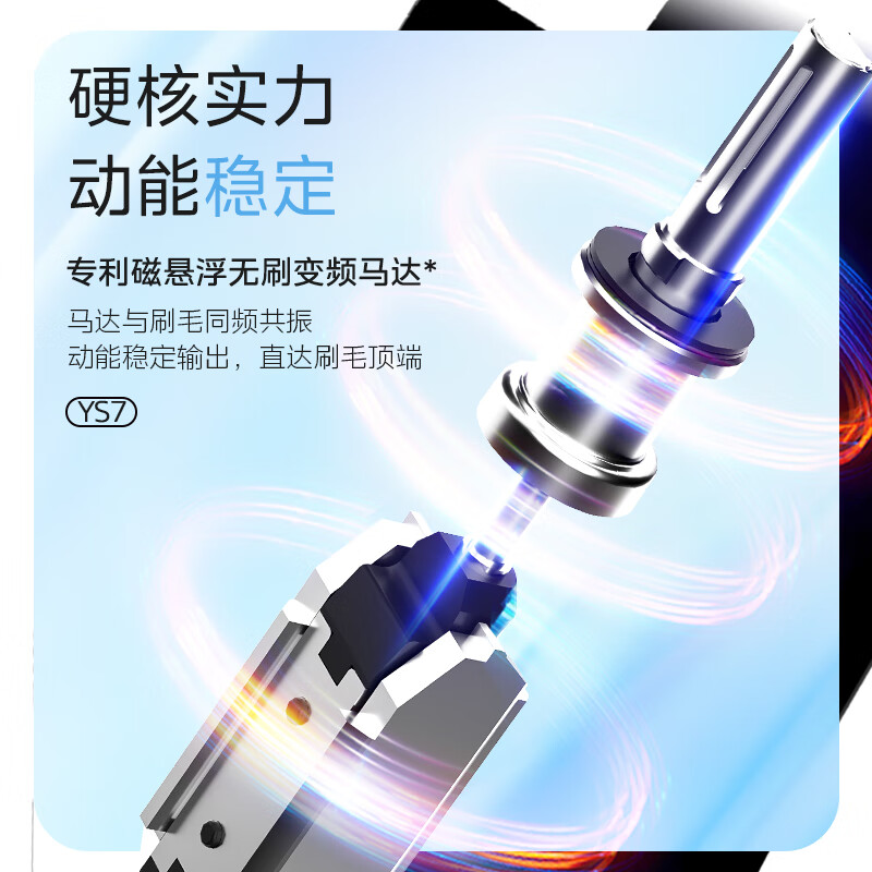 美的电动牙刷YS7海盐蓝高清大图