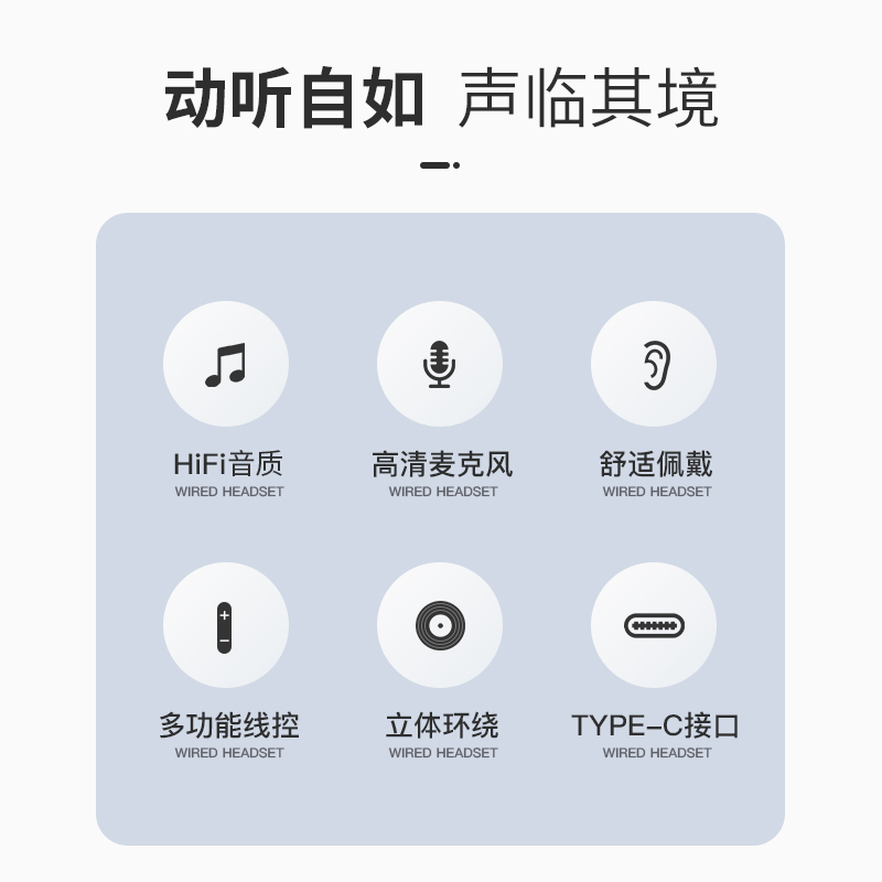 纽曼有线耳机XL16 Type-c 黑色 入耳式久戴不痛HIFI环绕立体声适用安卓OPPO手机笔记本平板多功能线控