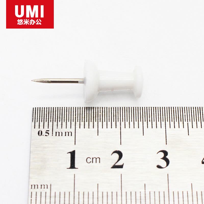 悠米 彩色工字钉(塑盒装,35pcs/盒) B10301X 配(红、黄、蓝、绿、白)3盒装图片