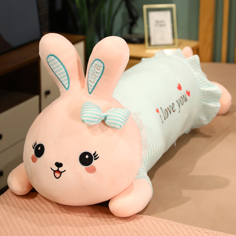心向绒可爱超软粉色趴兔抱枕女生睡觉毛绒玩具布娃娃超萌儿童生日礼物