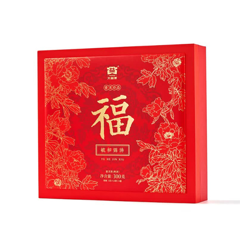 大益普洱熟茶300g毓和锦锈系列三级散茶方便独立袋泡
