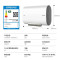 Leader 50L扁桶电热水器 海尔智家 双胆速热3300W变频储水式 WiFi智能LEC5003-DX5(E)