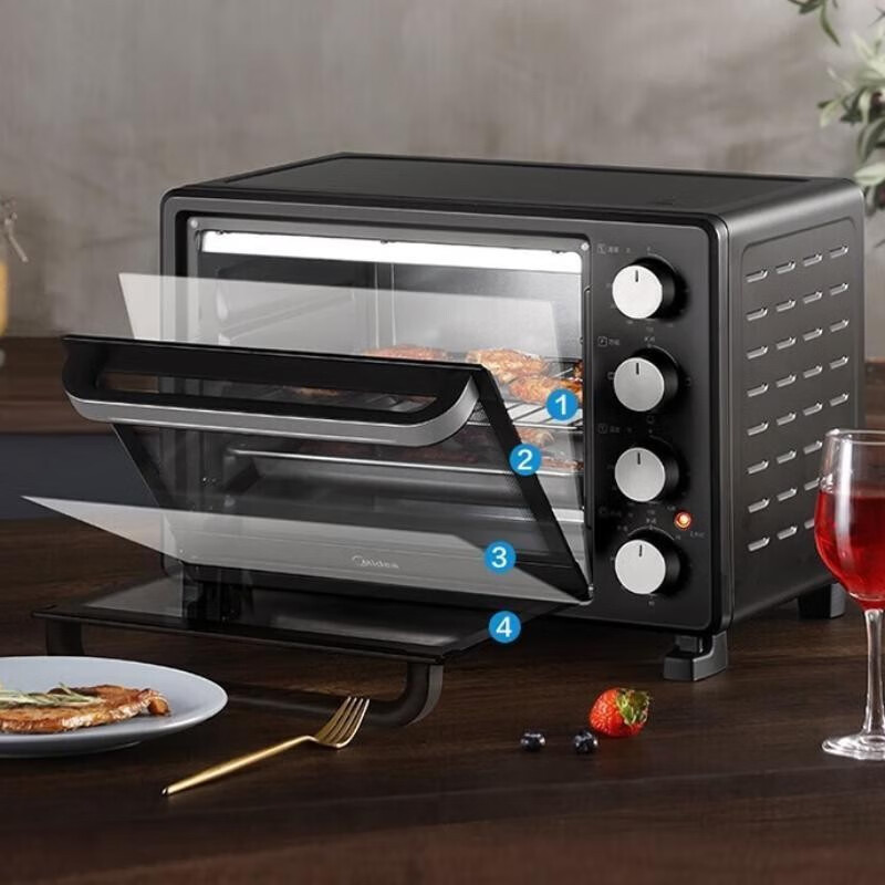 劳保日用>大家电>厨房电器>美的(midea)>美的(midea)pt25x5烤箱家用