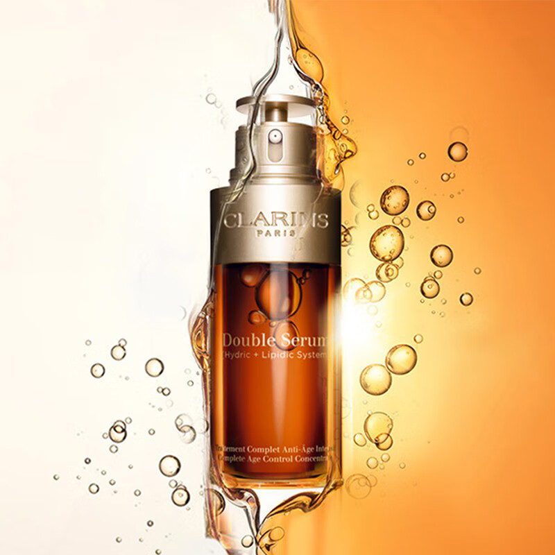 CLARINS 法国娇韵诗双萃赋活修护精华露50ml 黄金双瓶赋活紧致修复孕妇哺乳期可用秋冬护肤 娇韵诗双萃精华