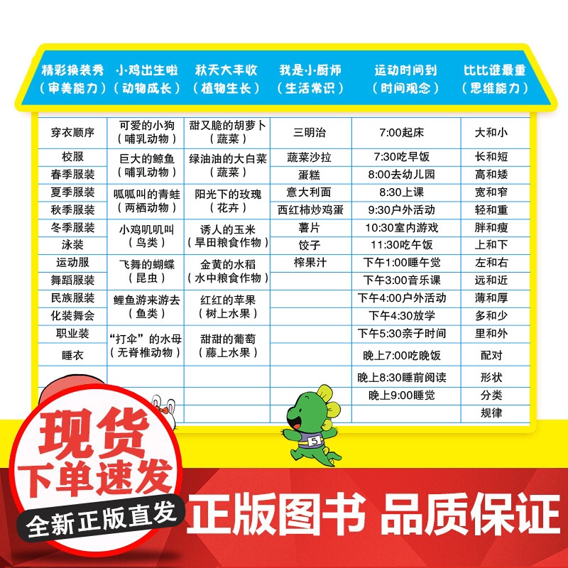 [新东方店]玩出专注力3(共6册)颜色形状动物物品认知 游戏思维训练低幼启蒙创意培养双语词汇童书籍 4-5岁环保贴纸高清大图