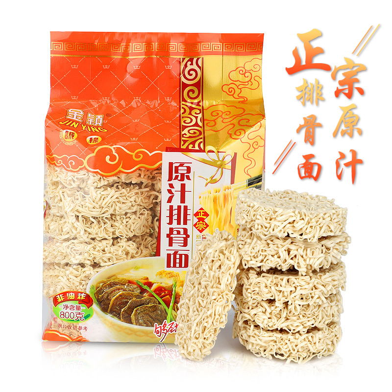 金颖(JIN YING) 正宗新鲜美味原汁排骨面14块/袋