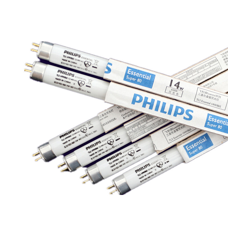 飞利浦(Philips)T5日光灯管 节能灯管长度0.6米白光荧光灯管 单根价格