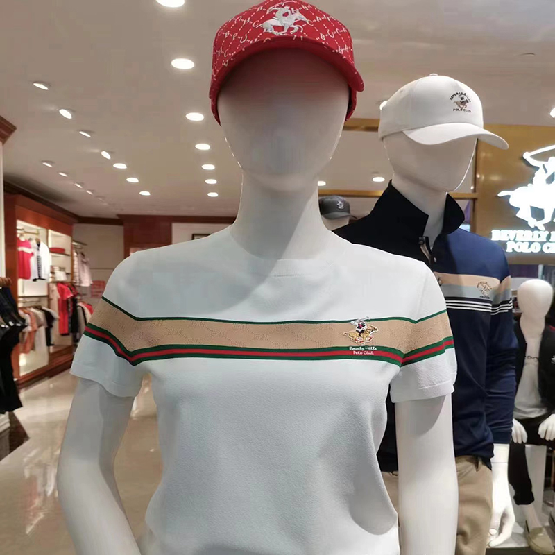 比华利保罗beverlyhillspoloclub春夏季短袖女士翻领t恤22371610601