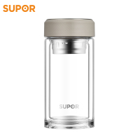 苏泊尔(SUPOR)耐热玻璃杯·悦系列·珊瑚粉 KC28CV10