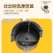 美的空气炸锅家用2021新款电炸锅小型无油烤箱一体多功能二合一 神舟飞船-雪白