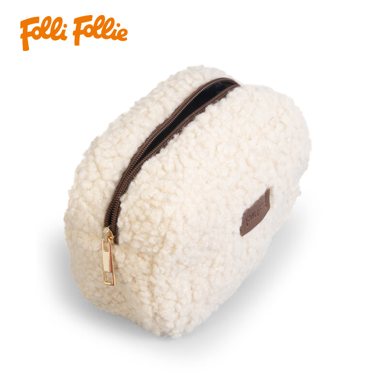 FOLLI FOLLIE 绒毛化妆包(SB23FLF008GR)高清大图