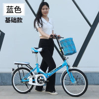 折叠自行车成人款20寸22寸免安装减震JP 裸车+锁白色 20寸时尚适合身高130-165