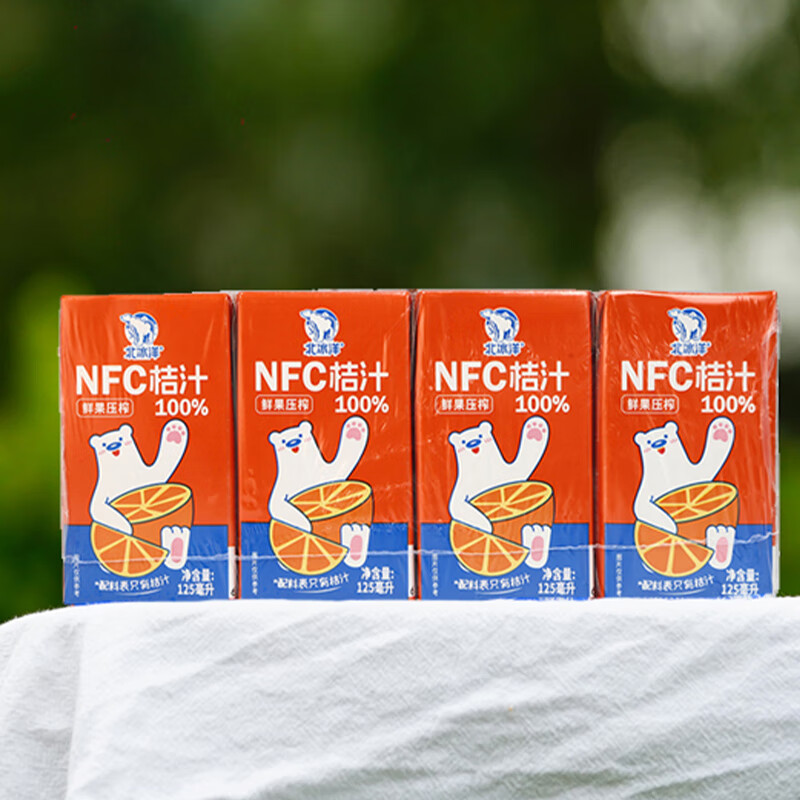 北冰洋100%NFC桔汁125ml×12盒高清大图