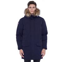 [砳石户外]Beaume宝美户外保暖羽绒棉服棉衣休闲长款男大毛领外套冬FUA84299A