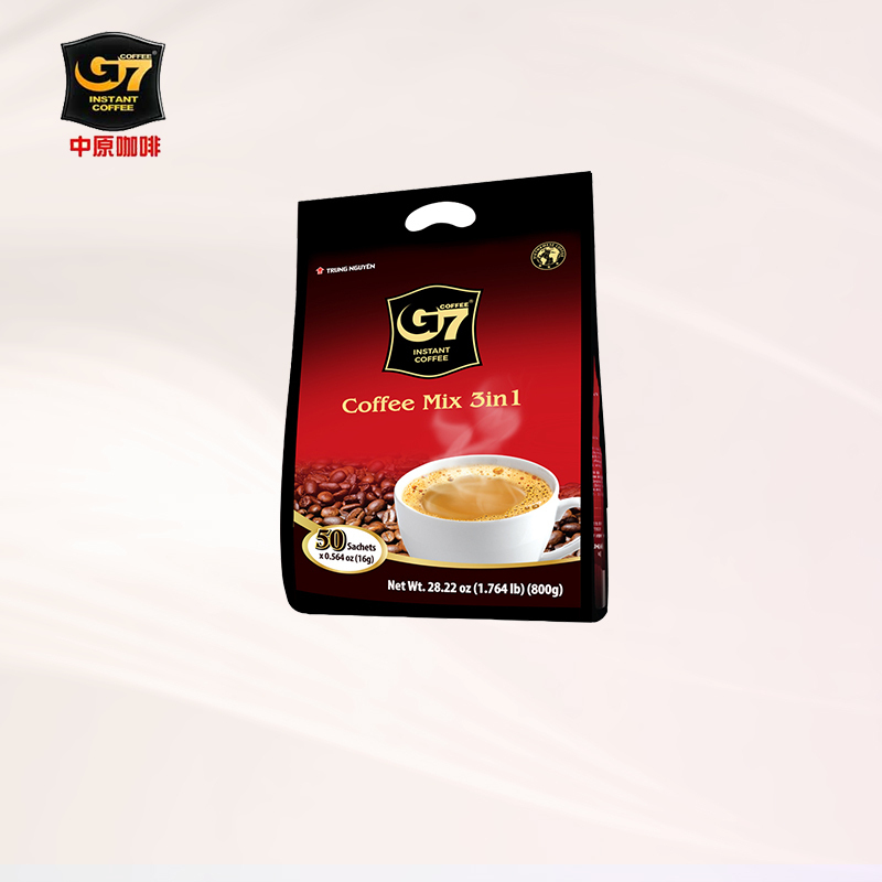 中原(G7)三合一速溶咖啡16gX50/装