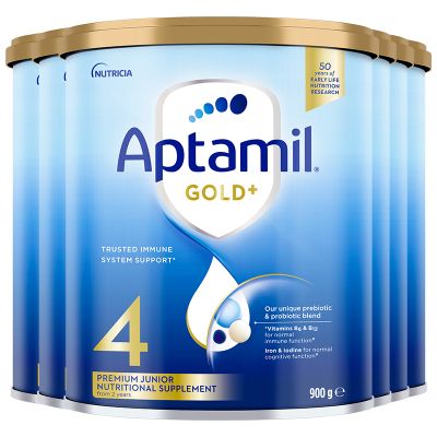 [6罐装]Aptamil澳洲原装进口爱他美金装4段2岁以上婴幼儿配方奶粉900g