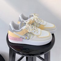 跨洋(KUAYANG)女鞋子女2021夏季时尚新款女士低帮鞋厚底透气运动板鞋韩版百搭轻便休闲鞋潮流小白鞋女M