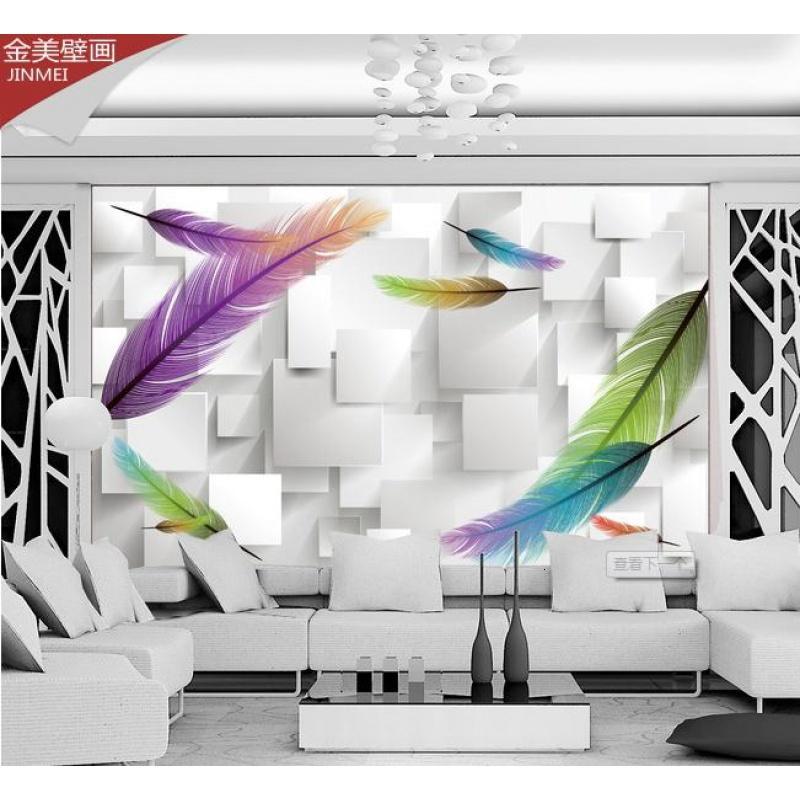 3D电视背景墙纸壁画欧式无纺布壁纸 卧室客厅温馨无缝大型壁画壹德壹