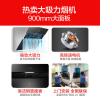 美的(Midea)抽油烟机CXW-200-J16 家用侧吸式大吸力抽油烟机 壁挂式吸抽油烟机