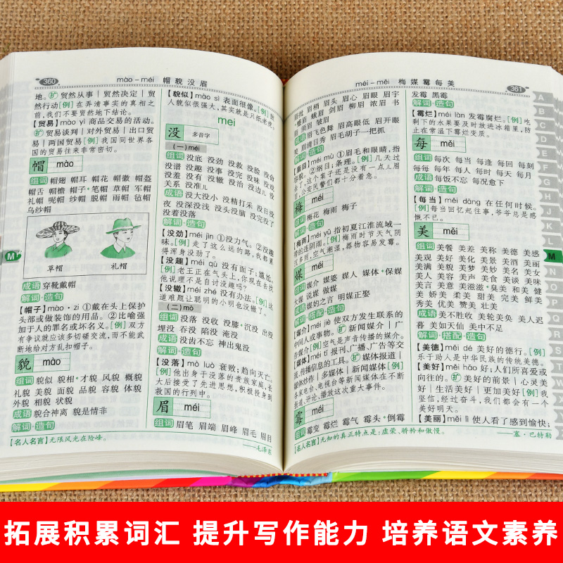 [正版]新编1-6年级小学生多功能组词造句搭配词典大全小学大词典工具书现代汉语常用实用组词字典大全彩色本彩图版高清大图