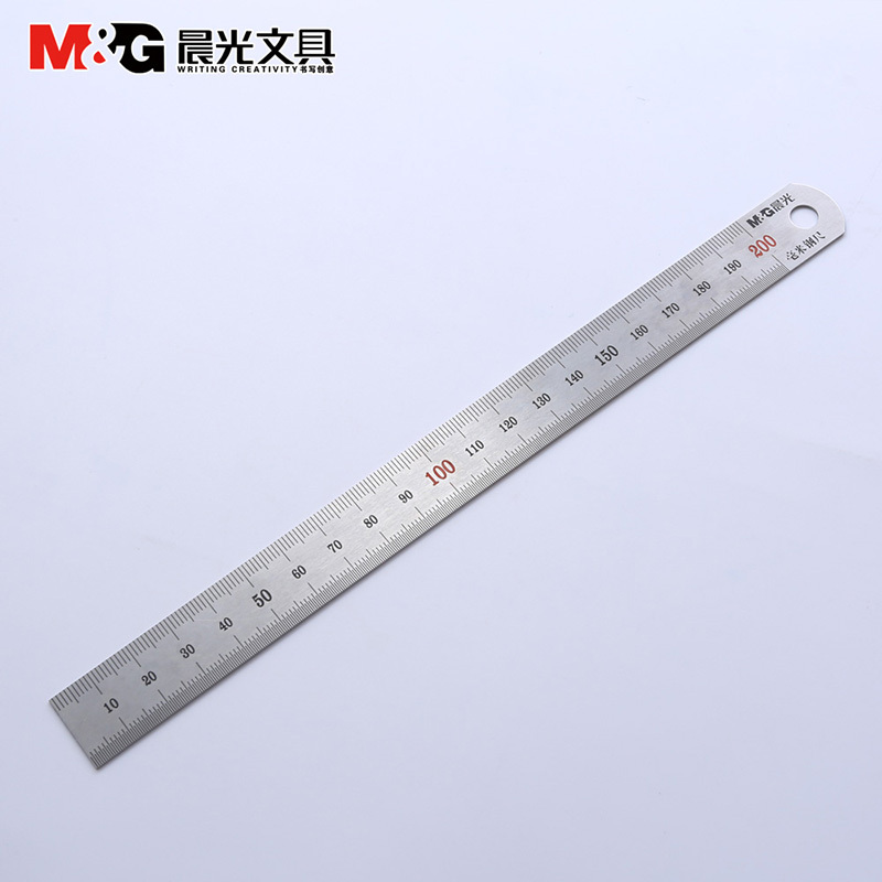 晨光 (M&G ) ARL 96119 200毫米钢尺5个装 钢尺高清大图
