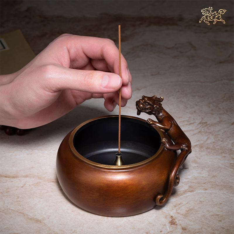 美帮汇全铜摆件《狻猊香炉》全铜香炉 家居工艺品 装饰品高清大图
