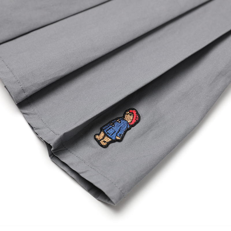Paddington Bear帕丁顿熊童装女童裙子春款纯色百褶半身裙
