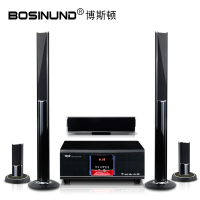 bosinund/博斯顿106黑 家用客厅5.1唱歌套装家庭影院音响家用电视卡拉OK立柱影院KTV音响光纤同轴蓝牙低音炮