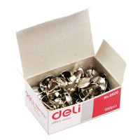 得力(deli)0020图钉100粒/盒 电镀涂层 单盒装