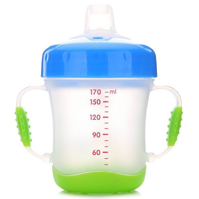 乐儿宝(bobo)安全软嘴杯PP学饮杯水杯水壶 170ML橙色 适用年龄6个月以上