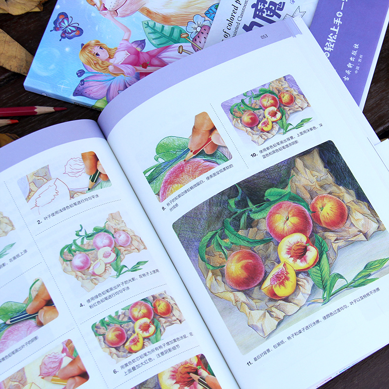 [正版]我的手绘教室彩铅的魔法 手绘菜鸟的入门手册彩铅基础教程绘画书籍手绘入门新手学彩铅绘画入门教程书籍高清大图