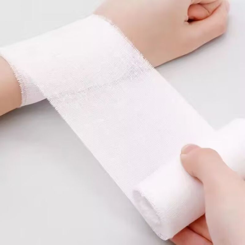 海氏海诺 2卷装6cm*6m医用脱脂纱布绷带伤口包扎固定一次性透气网纱绷带纱布卷高清大图