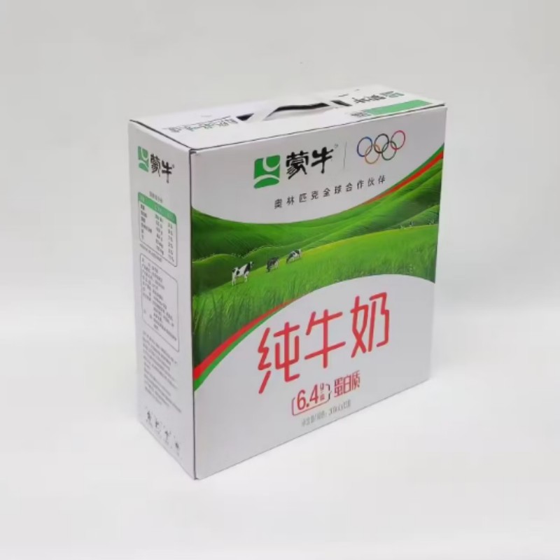 蒙牛(MENGNIU)纯牛奶全脂灭菌乳利乐苗条装200ml*12包高清大图