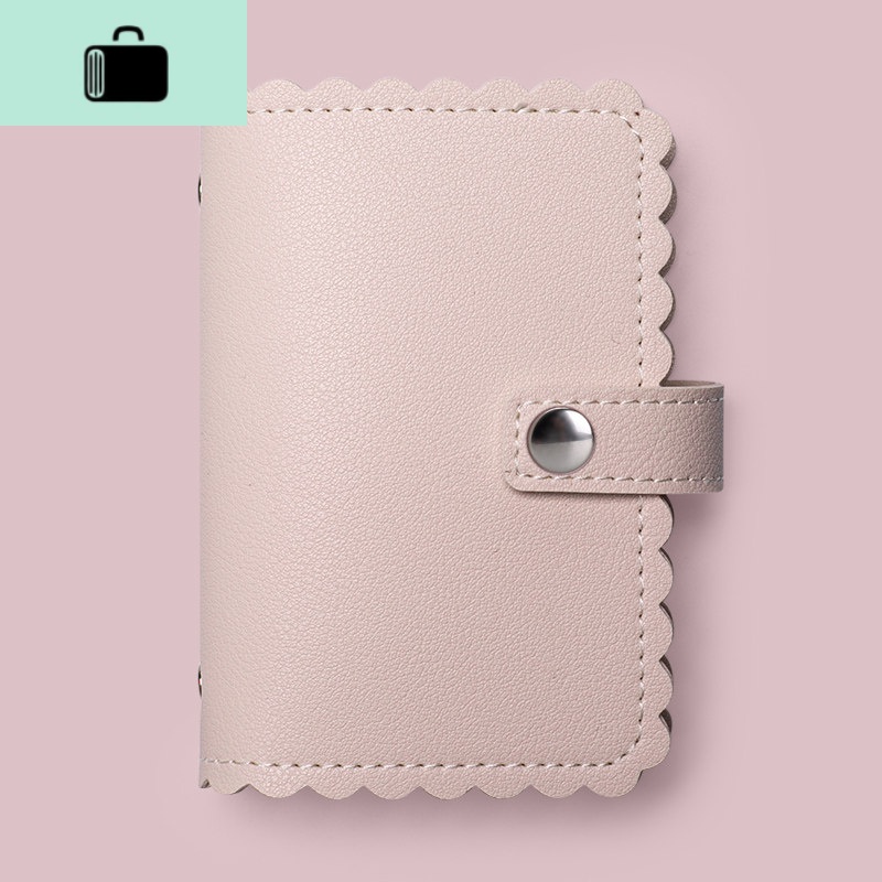 防消磁卡包女小巧简约个性迷你小清新韩版男时尚钱包一体包大容量NEW LAKE 粉色