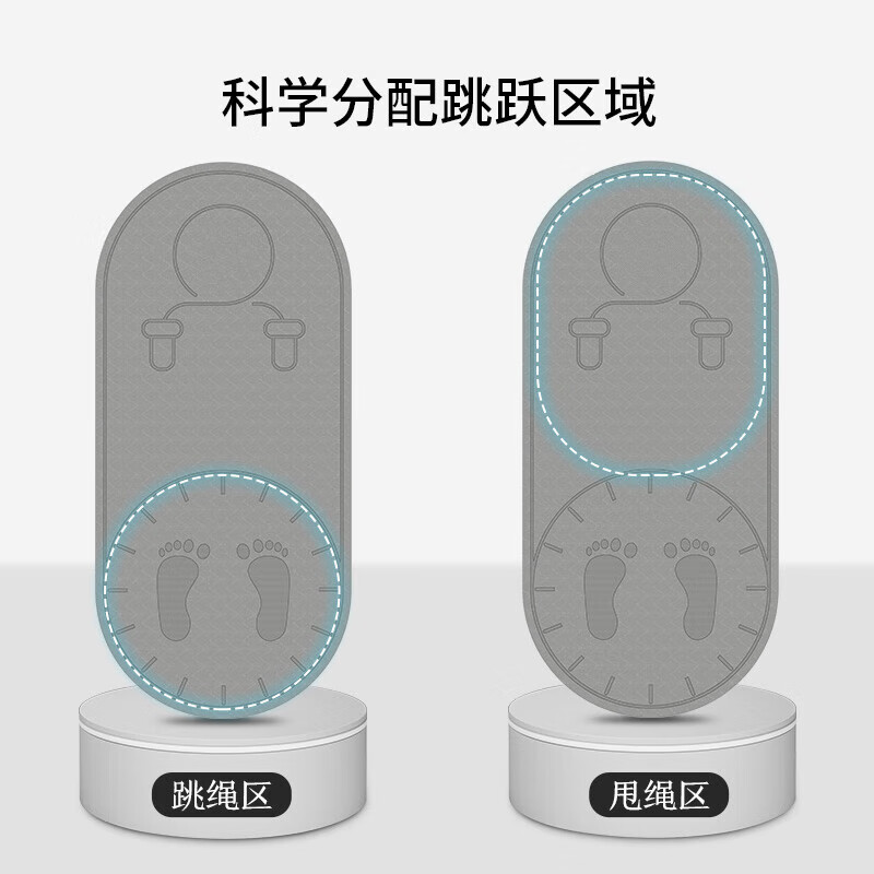 美穗吉家TPE家用多功能跳绳垫140x63cm 灰色高清大图