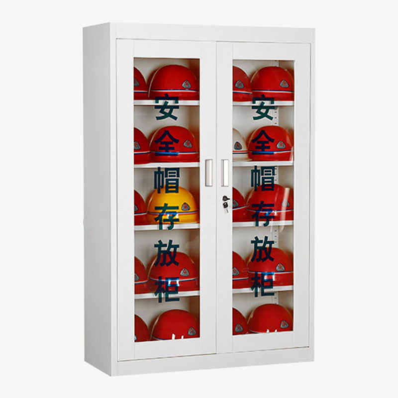 凌迪星白色20顶安全帽柜90*36*140cm台高清大图