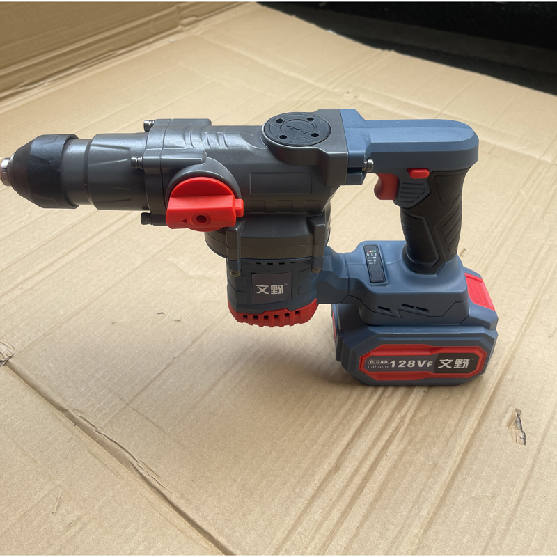 文野 多功能无刷锂电电锤128VF(两电一充)/台高清大图