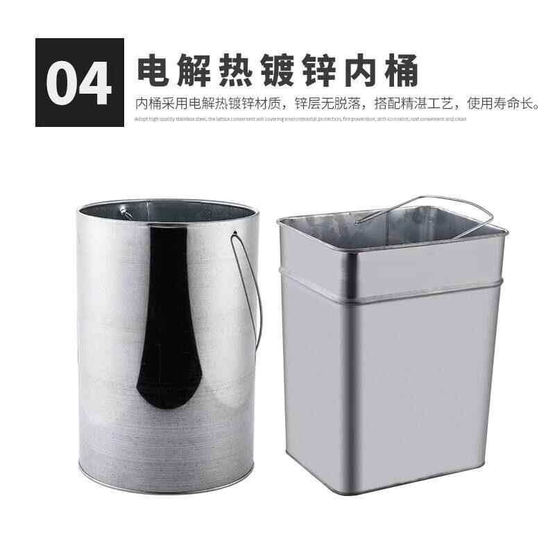 伽隽 不锈钢垃圾桶 分类双桶 个高清大图