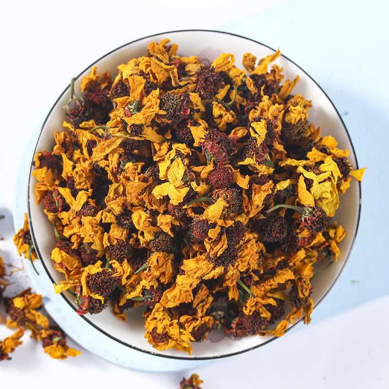 雪菊花茶昆仑雪菊精选天山雪菊茶新疆昆仑雪菊茶血菊胎菊罐装五罐精选