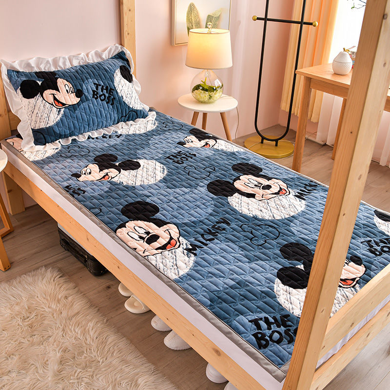 牛奶绒床盖学生宿舍单双人床垫子榻榻米儿童床垫被床褥子租房专用高清大图